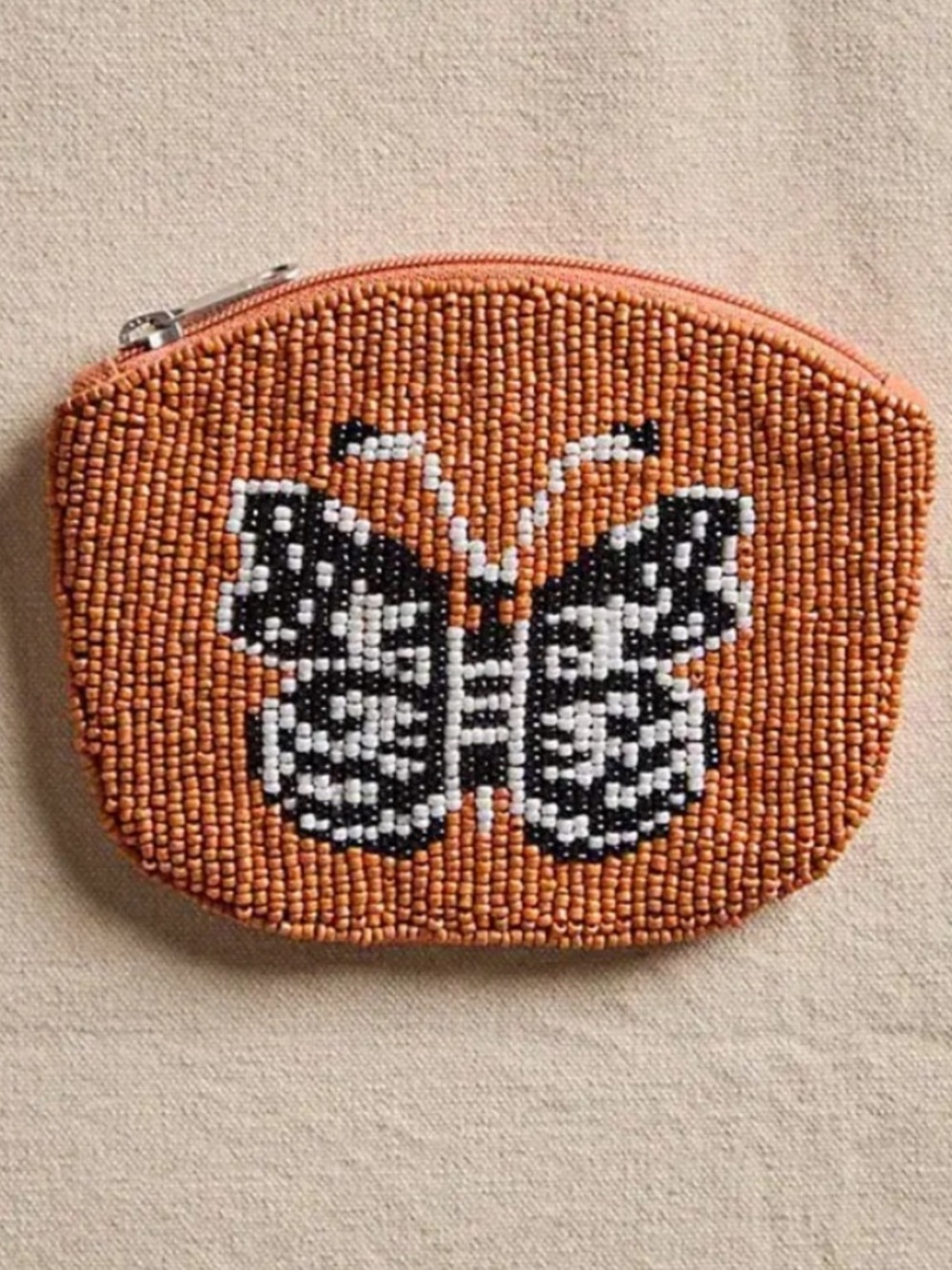 NWOT Free People Mariposa Beaded Wallet Desert Topaz